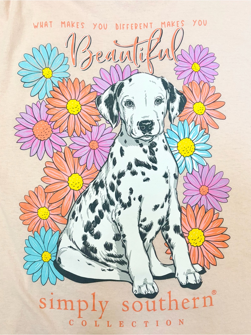 Simply Southern Different Makes You Beautiful Long Sleeve Tee - Picture 4 of 9